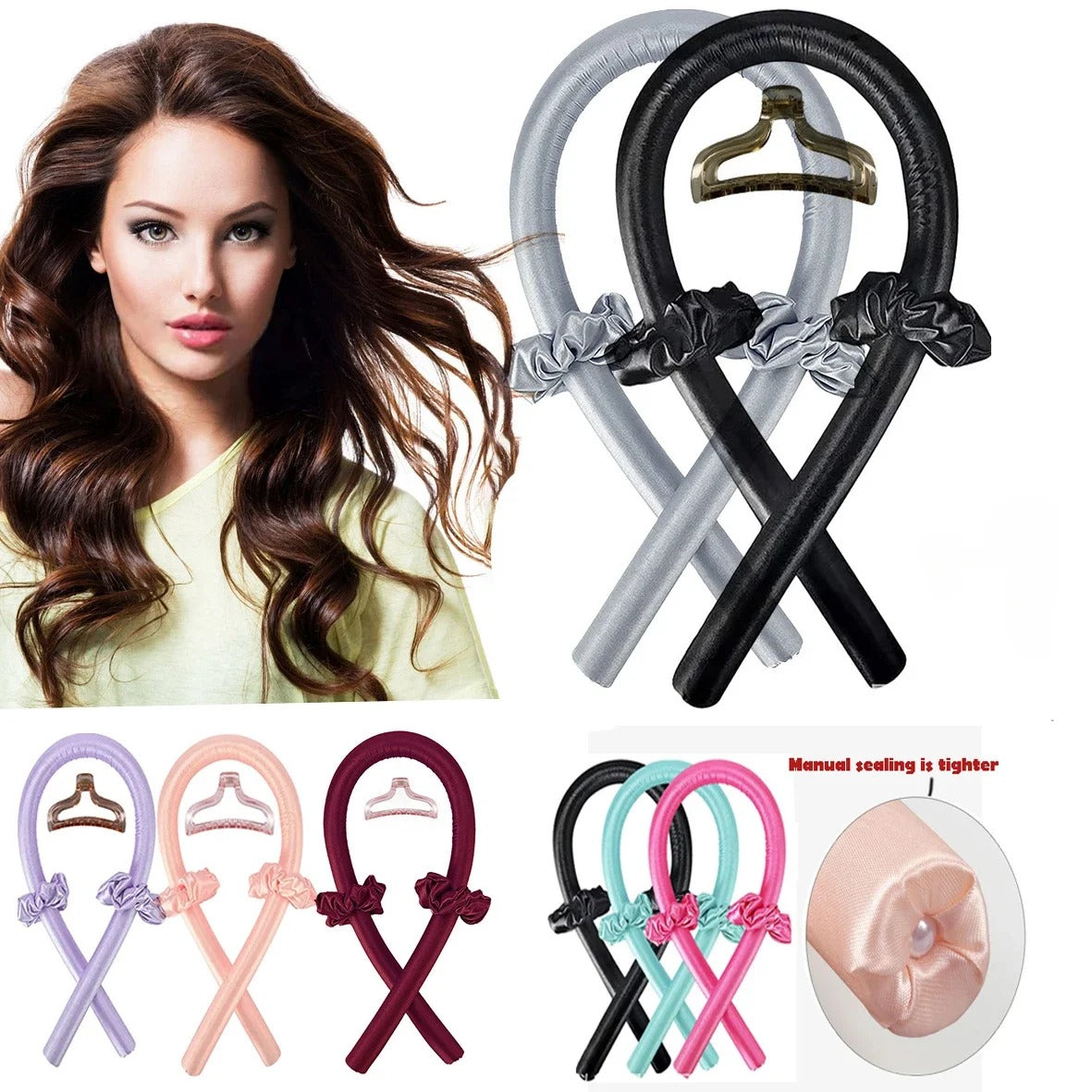 Heatless Silk Hair Curler – Effortless Curls Without the Damage